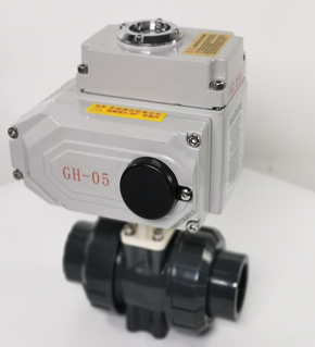 GHQ961F-10U耐腐蝕UPVC電動球閥 快裝塑料球閥
