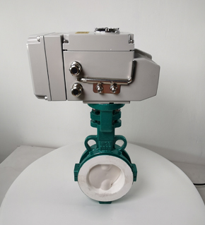 電動對夾襯氟蝶閥 全襯里防爆調節型閥門 D971F46